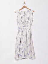 織り柄 ノースリーブドレス