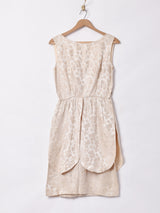 織り柄 ノースリーブドレス