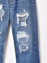 リメイク スペイン製 Levi's 501 ダメージデニムパンツ W33