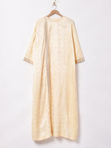 チャイナ 長袖マキシワンピース