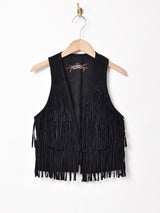 フリンジ スエードベスト