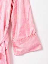 タッセルベルト付き チャイナロングガウン