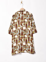 総柄 オープンカラー半袖シャツ