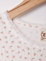 【2色展開】Elcamino 小花柄 半袖カットソー