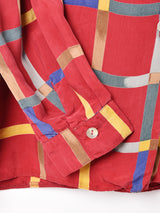 格子柄 長袖シャツ