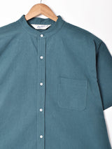 【3色展開】Backers スタンドカラー 半袖シャツ