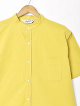 【3色展開】Backers スタンドカラー 半袖シャツ