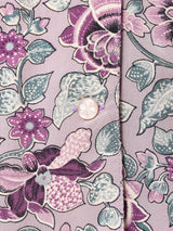 イタリア製 花柄 長袖 オープンカラーシャツ