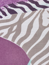 総柄 長袖 ボウタイブラウス