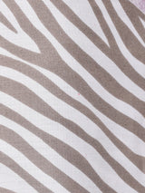 総柄 長袖 ボウタイブラウス