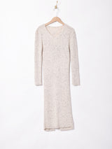 リブニットワンピース