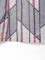 西ドイツ製 総柄 長袖 シアーシャツ