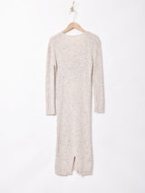 リブニットワンピース