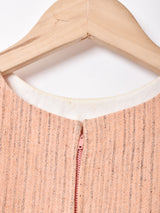 ストライプ ウールワンピース