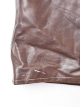 ブラウンレザーベスト