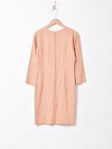 ストライプ ウールワンピース