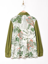 レイヤードデザイン プルオーバー 長袖シャツ