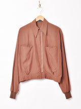 イタリア製 シルク混 ブルゾン