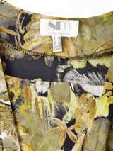 ベルト付き 総柄ワンピース