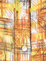 60's〜70's 総柄 長袖 オープンカラーシャツ