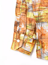 60's〜70's 総柄 長袖 オープンカラーシャツ