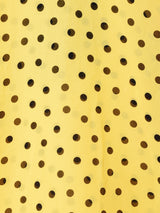 ドット柄 長袖 ボウタイブラウス