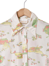 70's アメリカ製 総柄 長袖シャツ