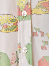 70's アメリカ製 総柄 長袖シャツ