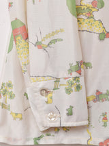 70's アメリカ製 総柄 長袖シャツ