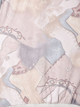 抽象柄 プルオーバー 半袖シャツ