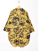 アメリカ製 オープンカラー ロングシャツ