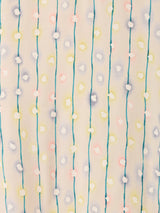 総柄 長袖 シルクシャツ