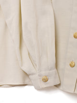 スタンドカラー 刺繍 長袖ブラウス