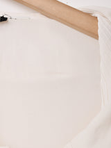 ビッグカラー プリーツ 長袖ブラウス