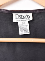 織り花柄 ベスト