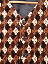 アメリカ製 アーガイル柄 べスト