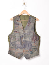 デザインクリップ付き スーツベスト