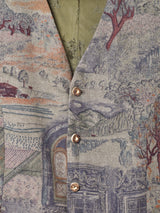 デザインクリップ付き スーツベスト