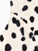 ダルメシアン柄 フェイクファーベスト