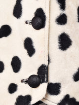 ダルメシアン柄 フェイクファーベスト