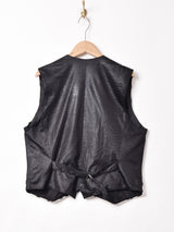 ダルメシアン柄 フェイクファーベスト