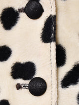 ダルメシアン柄 フェイクファーベスト