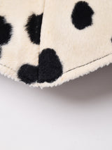 ダルメシアン柄 フェイクファーベスト