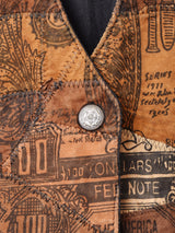 パッチワーク スエードベスト