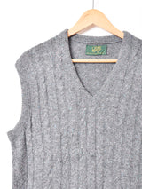 アメリカ製 ケーブル ミックスニットベスト