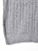 アメリカ製 ケーブル ミックスニットベスト