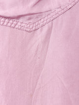 ワンポイント 長袖 シルクシャツ