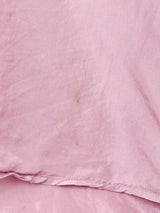 ワンポイント 長袖 シルクシャツ