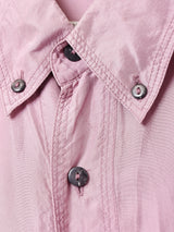 ワンポイント 長袖 シルクシャツ