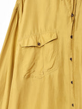 長袖 シルクシャツ